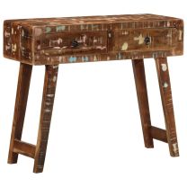  Wandtafel 90x32x75 cm massief gerecycled hout