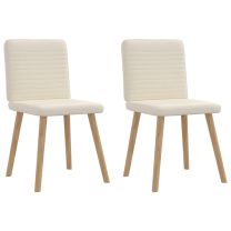 Eetkamerstoelen 2 st linnen