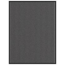  Deurmat 90x120 cm gestreept zwart en grijs