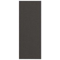  Deurmat 115x300 cm gestreept zwart en grijs