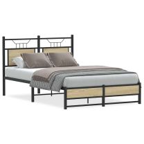 Bedframe zonder matras hout sonoma eikenkleurig 120x190 cm