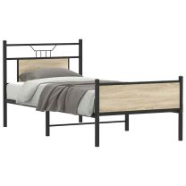 Bedframe zonder matras hout sonoma eikenkleurig 80x200 cm