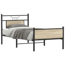 Bedframe zonder matras hout sonoma eikenkleurig 90x200 cm