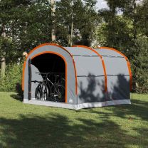  Tent met dak met luchtopening Grijs en oranje 268 x 240 x 191 cm