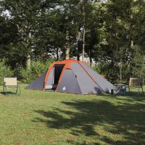  Tent met dak Anders Grijs en Oranje en Zwart 510 x 240 x 156 cm