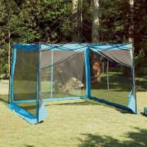  Tent met dak Anders met luchtopening Verstelbaar Blauw en Zwart 303 x 303 cm
