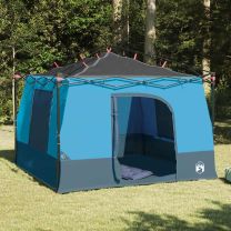  Tent met dak Anders met luchtopening Blauw en Zwart 290 x 288 cm