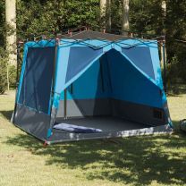  Tent met dak Anders met luchtopening Blauw en Zwart 291 x 291 cm
