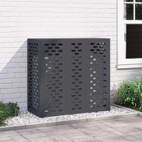  Airconditioner hoes Antraciet 110 x 50 x 105 cm Staal