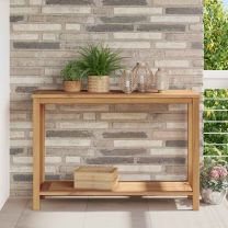  Wandtafel Bruin 110 x 40 x 45 cm Massief teakhout