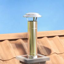  Regenbescherming voor Schoorsteen Zilver 25 x 25 x 20 cm