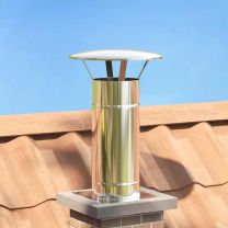  Regenbescherming voor Schoorsteen Zilver 35 x 35 x 20 cm