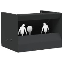  Kogel Trap Box Zwart 29 x 22 x 20 cm Staal