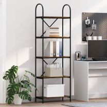  Boekenkast Gerookt eiken 60 x 30 x 183 cm Bewerkt hout