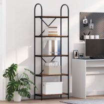  Boekenkast Oud hout 60 x 30 x 183 cm Bewerkt hout