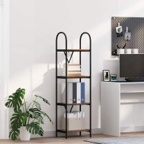  Boekenkast Oud hout 40 x 30 x 146 cm Bewerkt hout