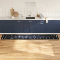  Keuken Mat Geometric Chef's ruimte 60 x 300 cm Fluweel