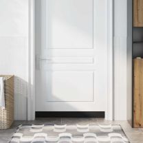  Schroefbare Deurborstelafsluitingen 12 pcs Zwart 100 cm