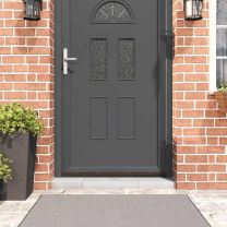  Schroefbare Deurborstelafsluitingen 6 pcs Bruin 100 cm