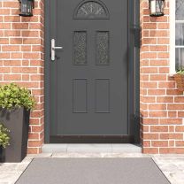  Schroefbare Deurborstelafsluitingen 6 pcs Bruin 100 cm