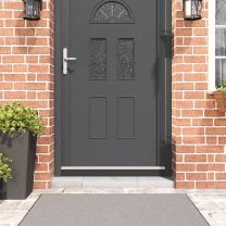 Zelfklevende Deurborstels 2 pcs Wit 100 cm Aluminium Legering