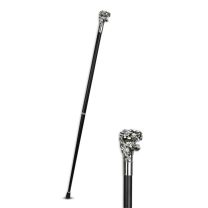 AN ALUMINIUM WALKING STICK