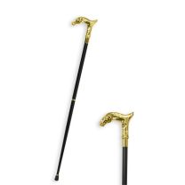 AN ALUMINIUM WALKING STICK