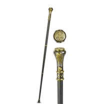 AN ALUMINIUM WALKING STICK