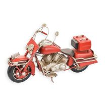 A TIN MODEL OF A MOTORCYCLE