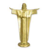 A BRONZE SCULPTURE OF CHRIST THE REDEEMER