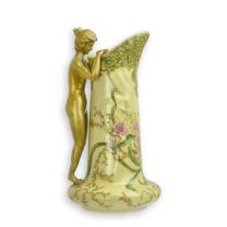 A BRONZE MOUNTED PORCELAIN VASE