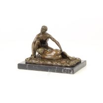 erotische bronzen sculptuur