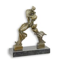 A BRONZE SCULPTURE "UNIQUE FORMS OF CONTINUITY IN SPACE"