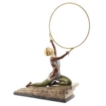 A COLD PAINTED BRONZE SCULPTURE CALLED "ECSTASY"