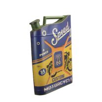 A JERRYCAN SHAPED TIN WALL DECOR - ROUTE 66