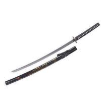 A BLACK HANDLED KATANA