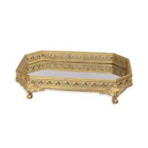 A RESIN TRAY WITH MIRROR INLAY