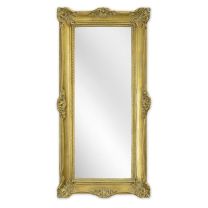 A RESIN FRAMED GOLD MIRROR