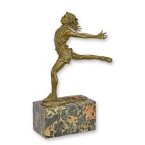 A BRONZE SCULPTURE CALLED THE FINISH