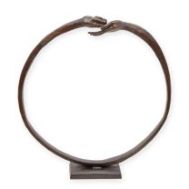 A BRONZE SCULPTURE OF THE RECEIVING AND GIVING HAND