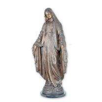 A BRONZE SCULPTURE OF MARY