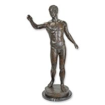 A BRONZE SCULPTURE OF DAVID
