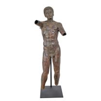 A BRONZE SCULPTURE OF THE APOXYOMENOS OF LYSIPPOS