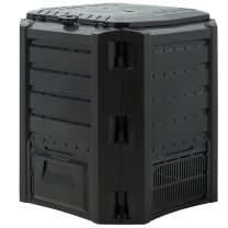 Composteerbak Zwart 380L , afmeting 72x72x83cm 