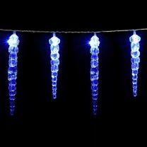 Kerst ijspegels 40 LED's 10.4m blauw