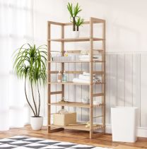 Badkamerrek Oland Bruin Hout 136x58x27cm