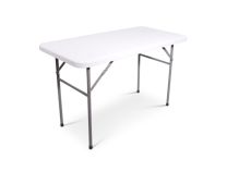 Inklapbare bankettafel lang 122 x 61 cm lichtgrijs