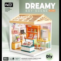 Dreamy mini house Beauty Salon met ledlamp DIY Modelbouw Knutselen