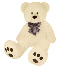 Monzana Knuffelbeer Pluche 100cm kleur Creme