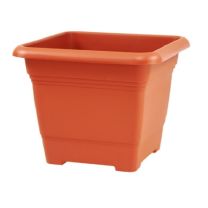 Bloembak Nora kunststof terracotta - 40 x 40 x 32 cm 